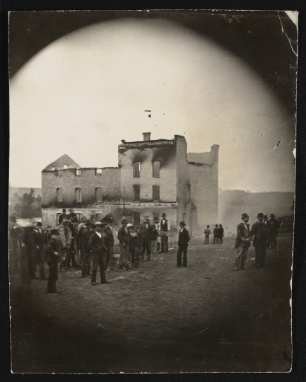 A ruined building near Washburn A Mill after a flour-dust explosion, Minneapolis
