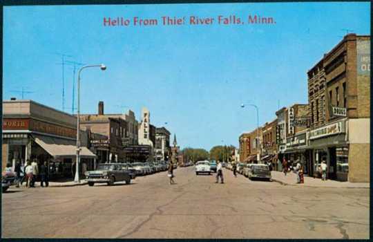 Downtown Thief River Falls, ca. 1958