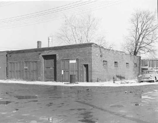 Black and white photograph of Economics Laboratory, 144–146 South Livingston Avenue, St. Paul, ca. 1955.