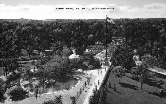 Aerial view of Como Park