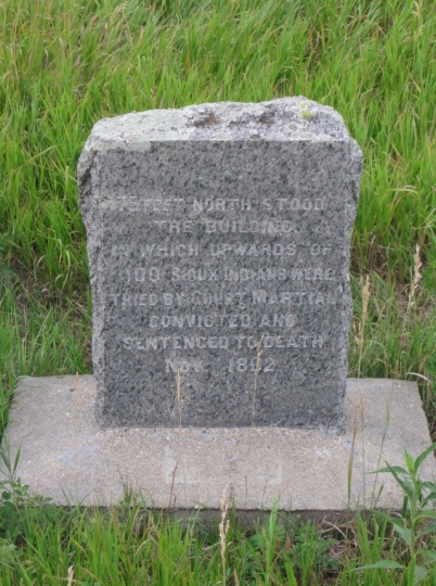 Military trials site marker