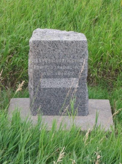 Marker at the site of Roberts' trading post