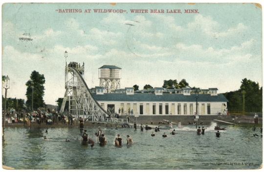 Bathing at Wildwood, c.1910.