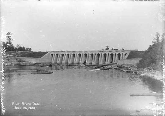 Pine River Dam, Cass County.