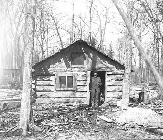 Log house, White Earth Reservation.