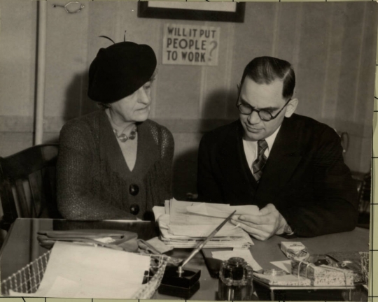 Mabel Ulrich with Victor Christgau