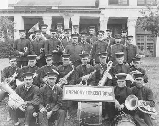 Photograph of Harmony's Concert Band, 1919