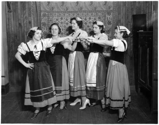 Italian folk dancers at the 1934 St. Paul Folk Festival