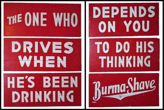 Burma-Shave signs