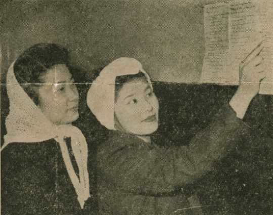 Alice Tokuno and Kate Iwasaki at the St. Paul Resettlement Hostel