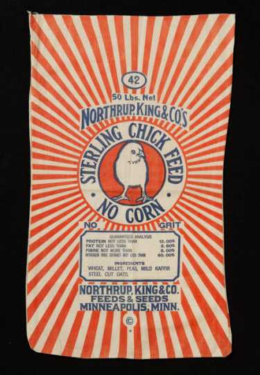 Northrup, King and Company Sterling Chick Feed bag