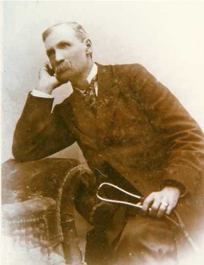 Black and white photograph of Dr. Orville P Chubb, c.1870.