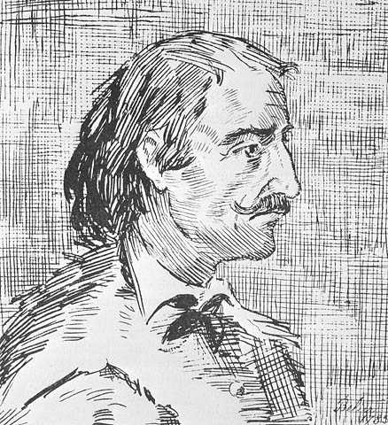 Sketch of Pierre-Esprit Radisson, undated. 