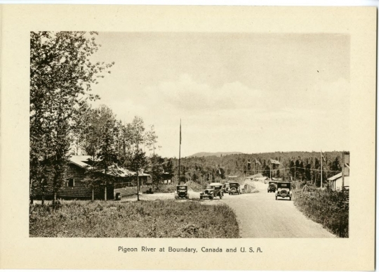 Pigeon River at the US–Canadian border