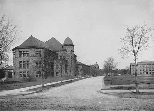 Pillsbury Hall; Jones Hall to the right