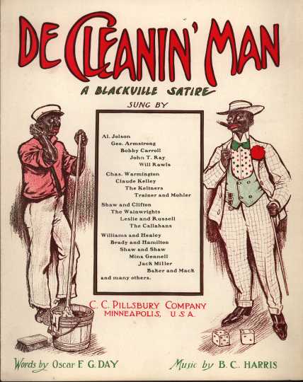 Sheet music printed by the publishing company of Carlton Pillsbury, a member of the politically and economically influential Pillsbury family. This music was performed by Al Jolsen, George Armstrong, Bobby Carroll, and others.