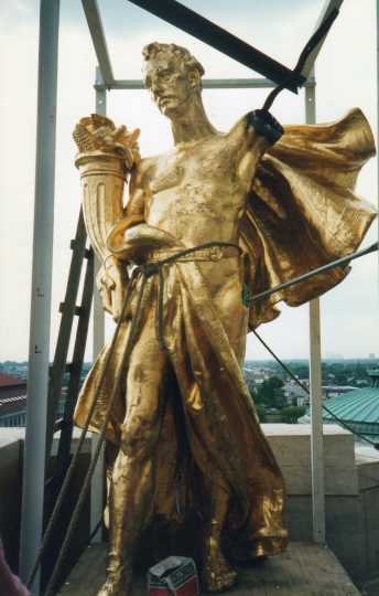 Color image of "Prosperity" prior to restoration, August 1994. Photographed by Linda A. Cameron 