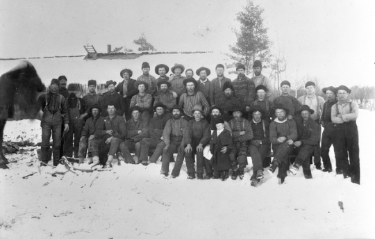 Lumberjacks employed by Swedish immigrant John Ogren