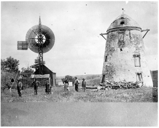 Black and white photograph of Seppman Mill, ca. 1890.