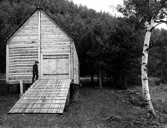 Canoe shed at Grand Portage
