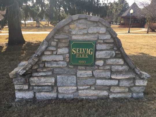 Photograph of Selvig Park Sign