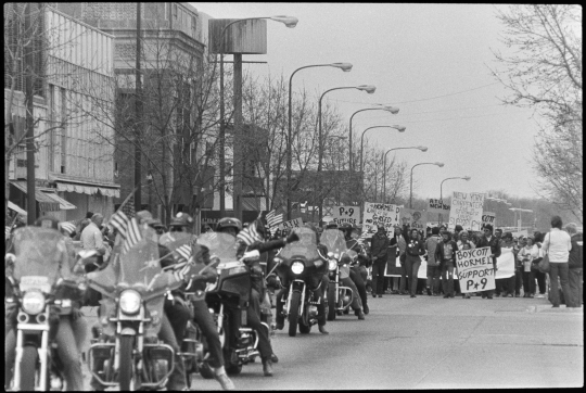 Protest march and ride