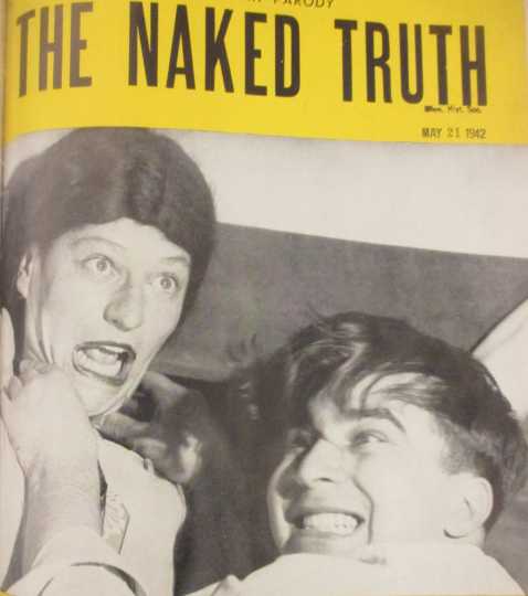 Max Shulman, at right, on the cover of the University of Minnesota’s humor magazine Ski-U-Mah, 1942. From a 1942 issue of Ski-U-Mah, available on microfilm at the Minnesota Historical Society.