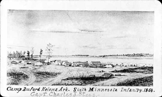 Camp Buford, Helena, Ark. Sixth Minnesota Infantry