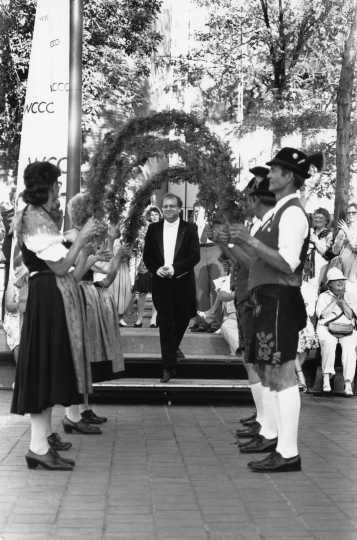 Black and white photograph of Sommerfest, c.1980s.