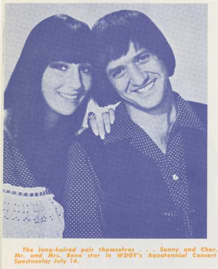 Sonny And Cher Aquatennial concert advertisement, 1967