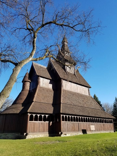 Hopperstad Stave Church replica, side view