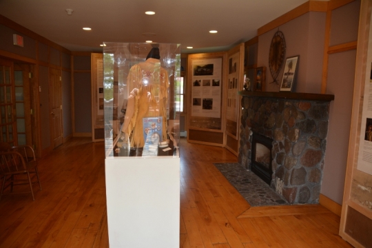 Color image of Stickney Inn and Store, first floor living room, facing north, July 2014. Photographed by Amy Lucas.