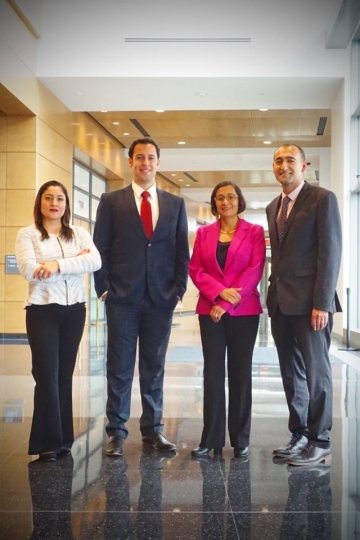 Color image of MCLA staff (left to right): Violeta Hernández Espinosa, Eric Armacanqui, Rosa Tock, and Henry Jiménez, 2017.