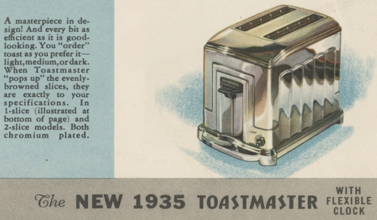 Toastmaster advertisement, 1935