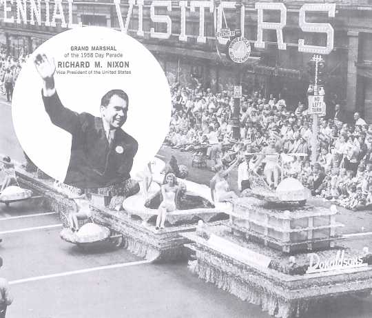 Promotional material for Richard Nixon, Aquatennial 1958
