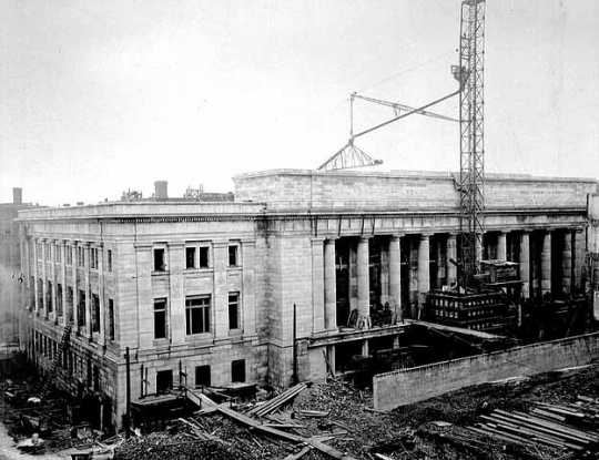 St. Paul Union Depot construction.