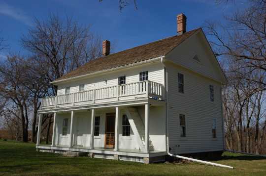 Exterior side view of the Thorstein Veblen home, Nerstrand, Minnesota, ca. 2011. 