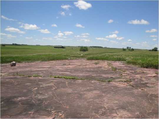 Looking west from the outcrop at Jeffers Petroglyphs