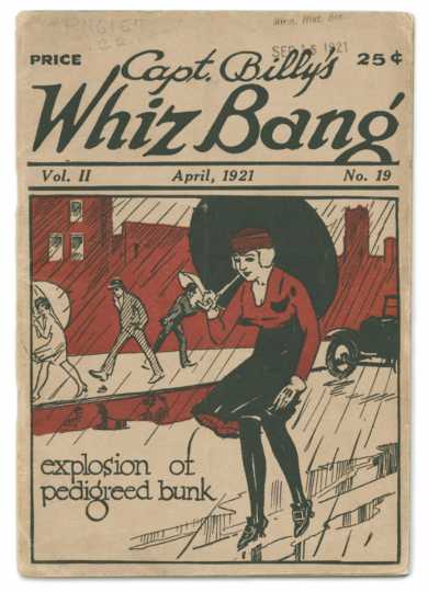 Front cover of the April 1921 issue of Captain Billy's Whiz Bang.