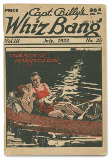 Front cover of the July 1922 issue of <em>Captain Billy's Whiz Bang</em>.