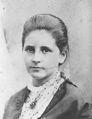 Photograph of Clara Ueland, ca. 1890.