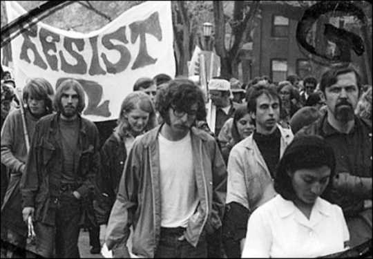 Members of the Minnesota Eight march in a Vietnam War protest