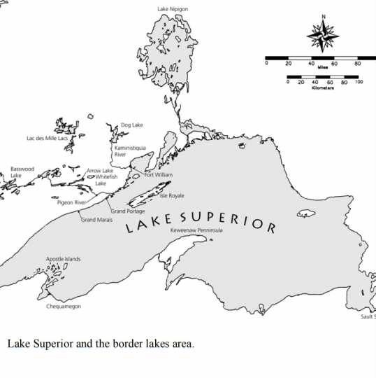 Lake Superior and its border lakes