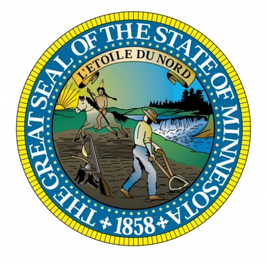 Color version of the Minnesota state seal, 2018