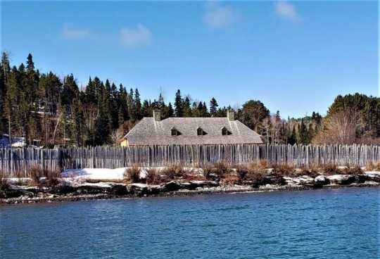 Recreation of the North West Company depot at Grand Portage