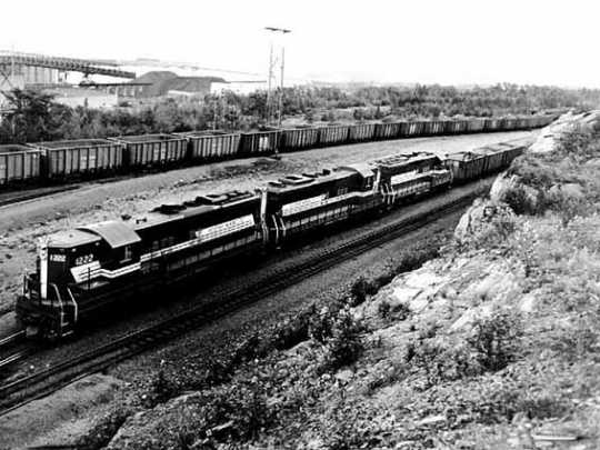 photograph of Reserve Mining Company train