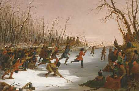 Dakota on the St. Peters River in Winter, 1848. Seth Eastman (1808–1875)