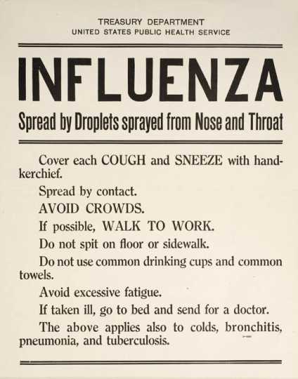 Influenza awareness poster