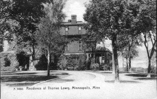 Residence of Thomas Lowry, Hennepin and Groveland, Minneapolis