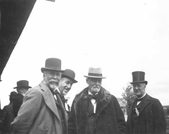 Governor John S. Pillsbury and friends at State Fair